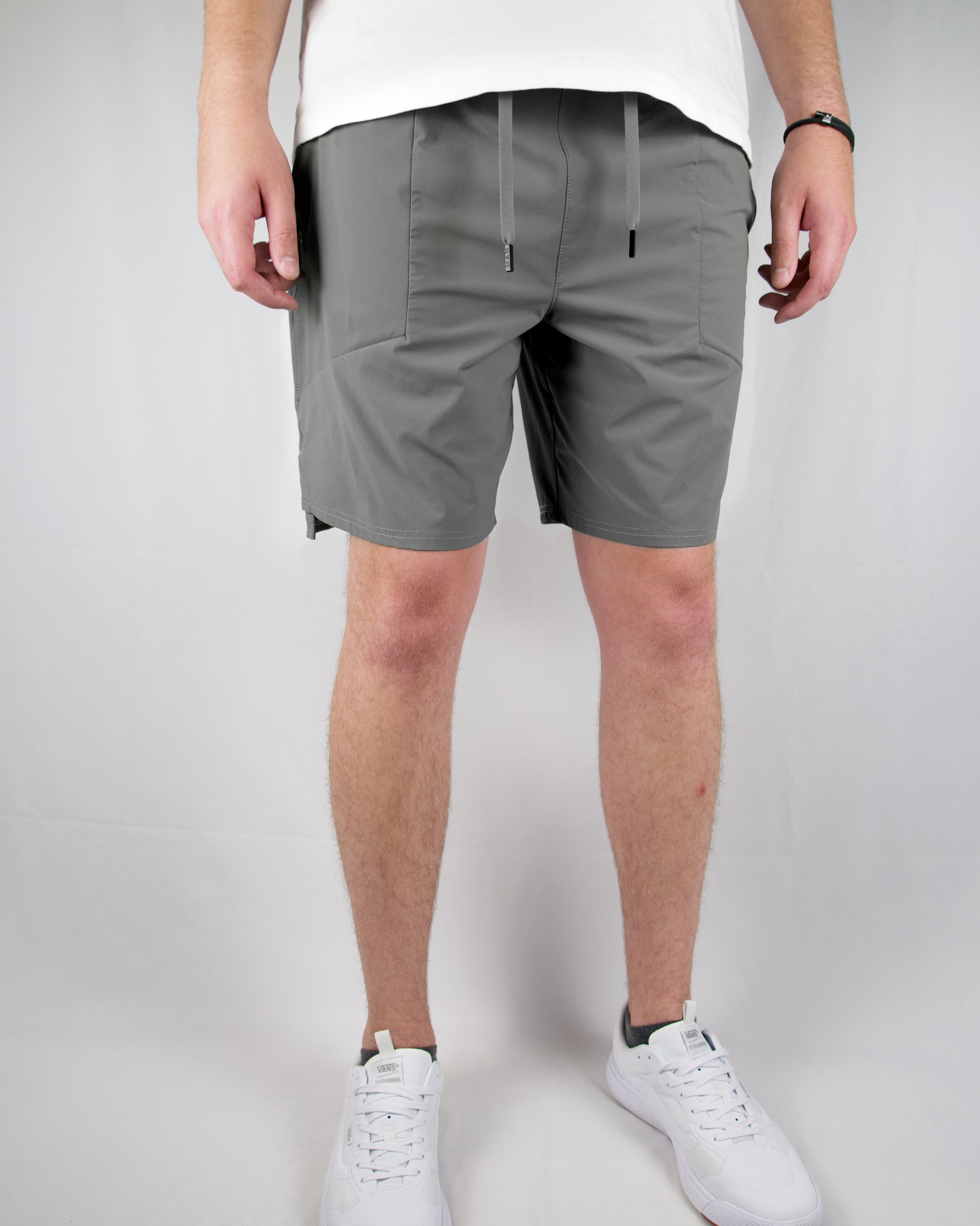 Bull Shark Gray - 8" Conceal Carry Shorts & Belt