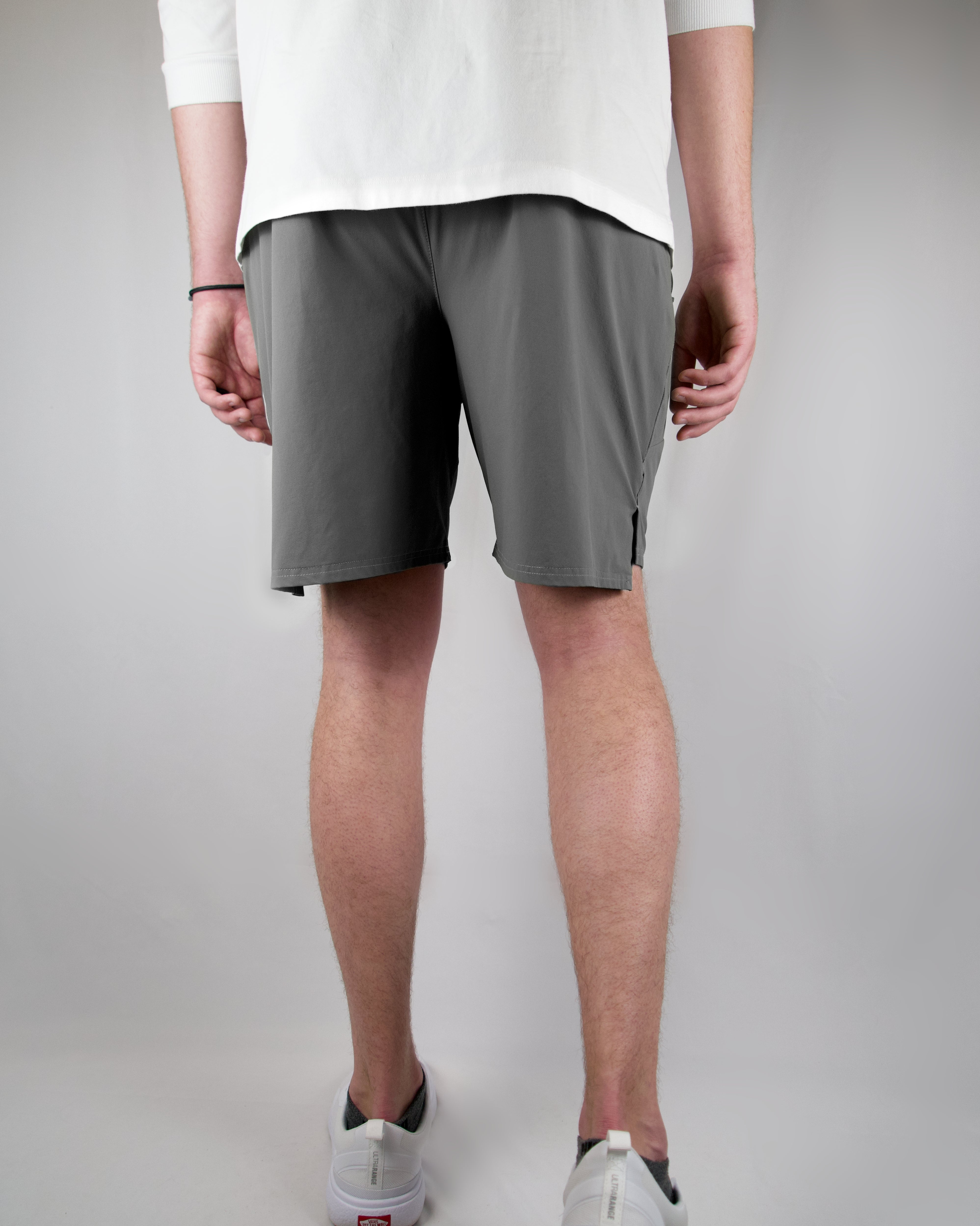 Bull Shark Gray - 8" Conceal Carry Shorts & Belt