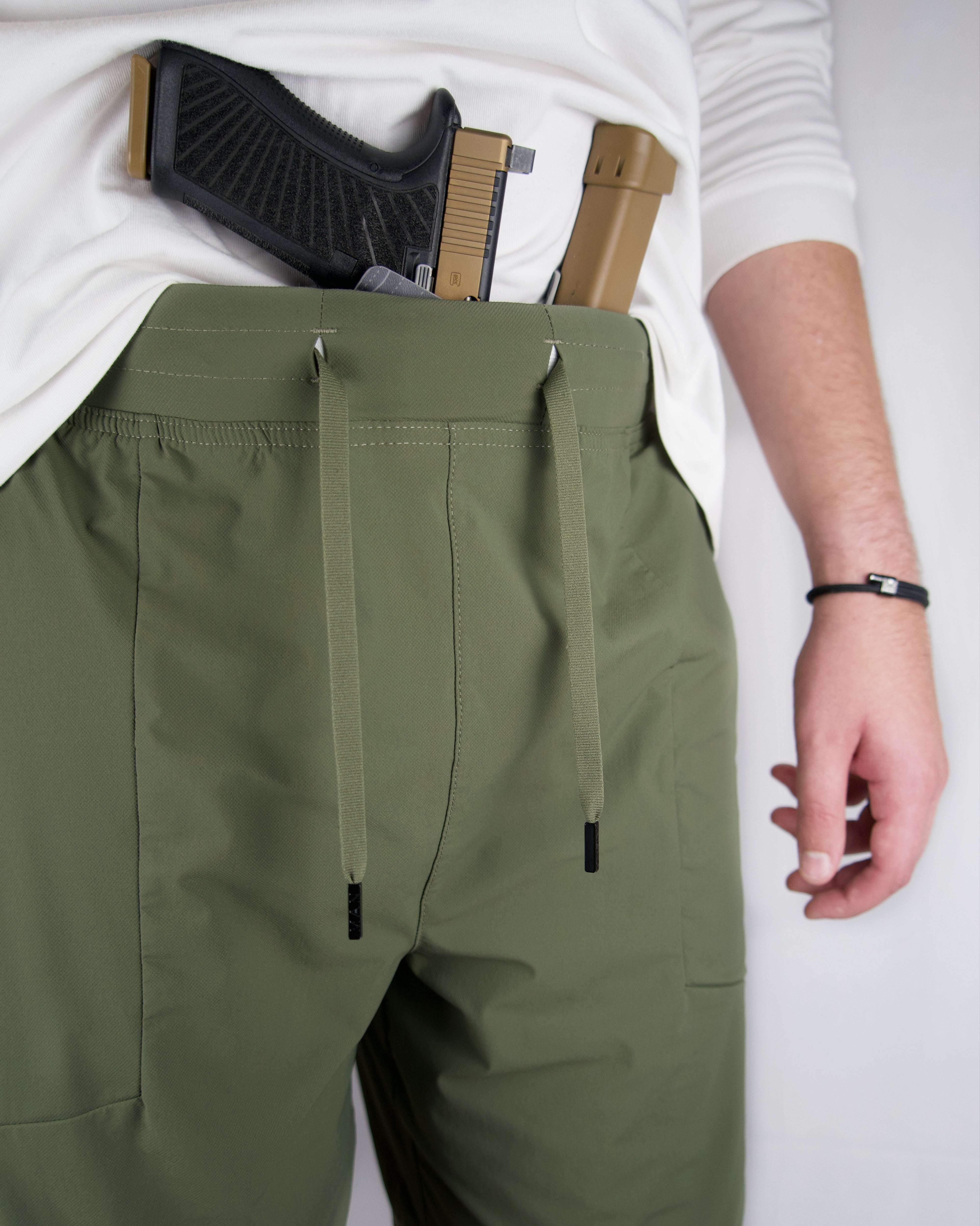 Ghillie Green- 8" Conceal Carry Shorts & Belt