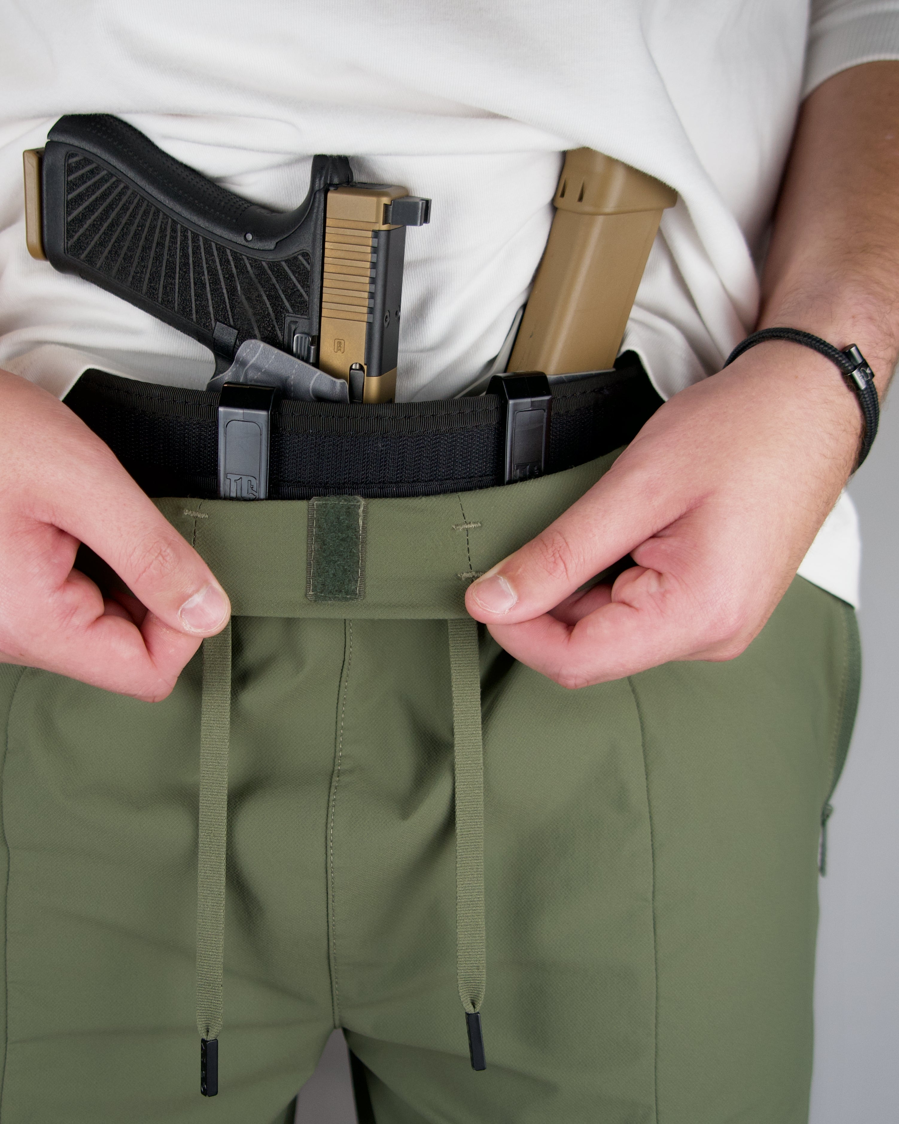 Ghillie Green- 8" Conceal Carry Shorts & Belt